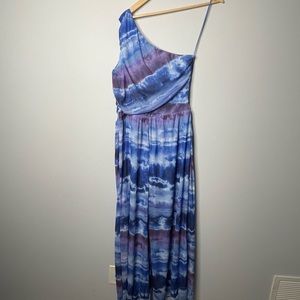 New‎ G by Giuliani tie dyed one shoulder vacation dress size medium